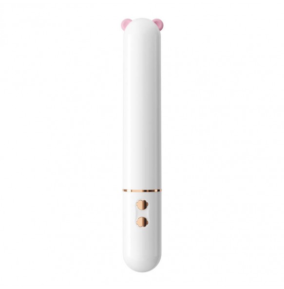 MizzZee - Little Bear Thrusting Suction Heated Wand (Chargeable - White)